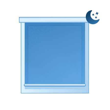 Blinds rolls down by MTronic Smart Blind