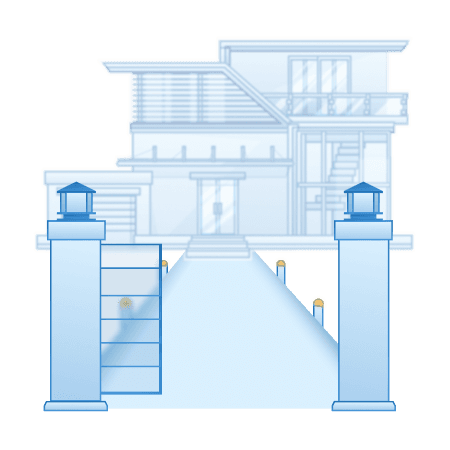 A diagram showing how gate is controlled through our system