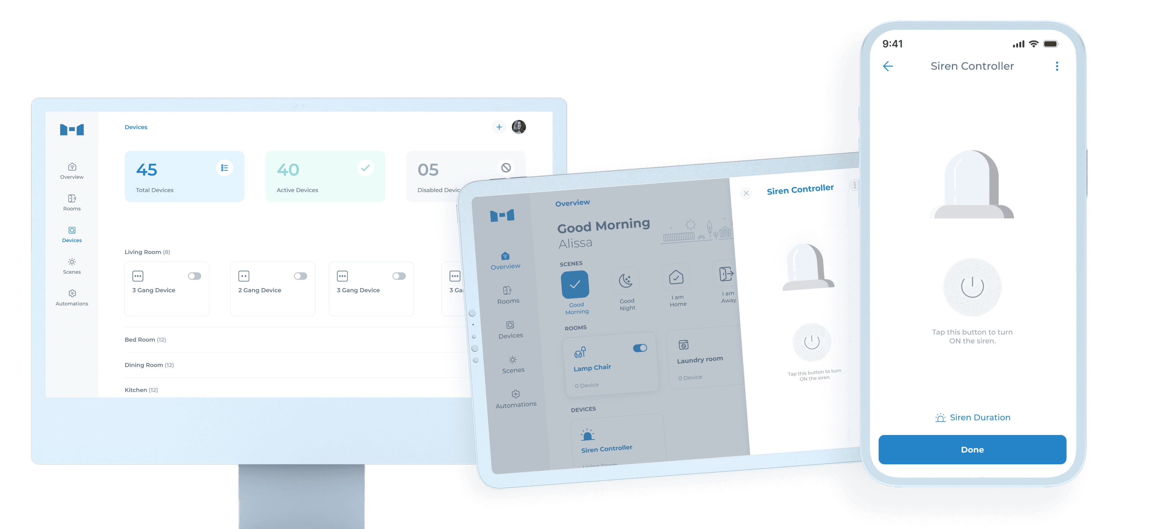 MTronic Portal and App Mockup Illustrations