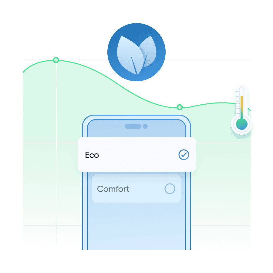 MTronic smart thermostat is eco friendly by saving energy
